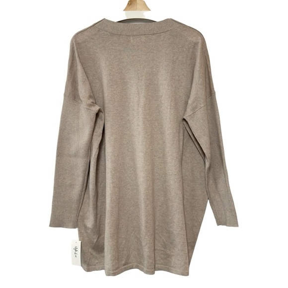 Style &‎ Co. Womens High Low Tunic Sweater Top Oatmeal Beige Large - Picture 3 of 12